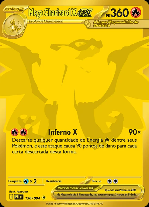 Mega Charizard X ex, ME02 130/094, Hiper Rara